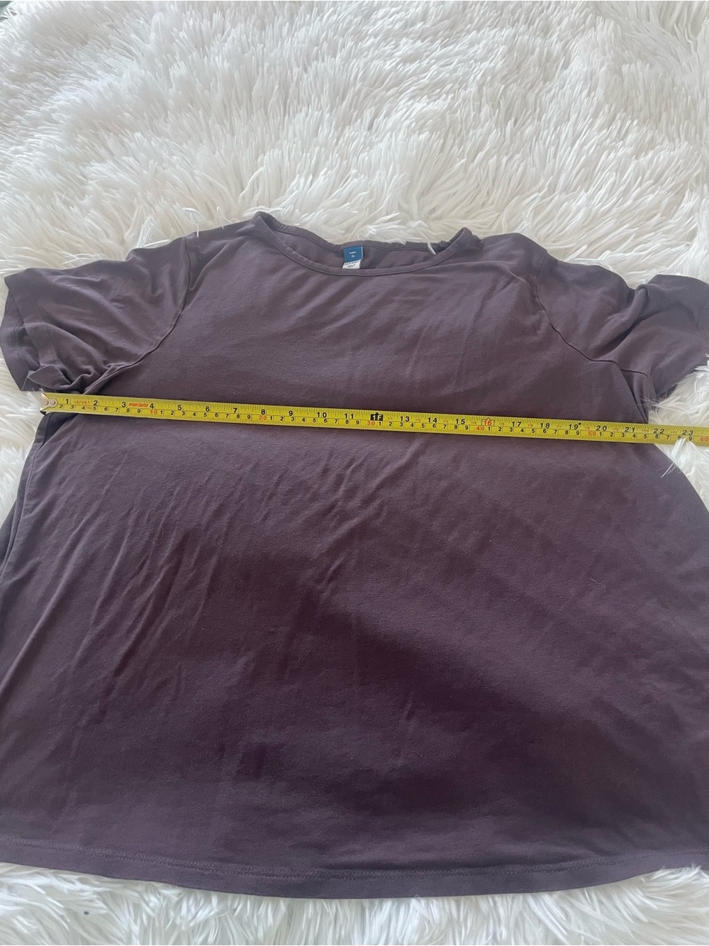 Old Navy Luxe Tee in Deep Plum - Picture 3 of 4